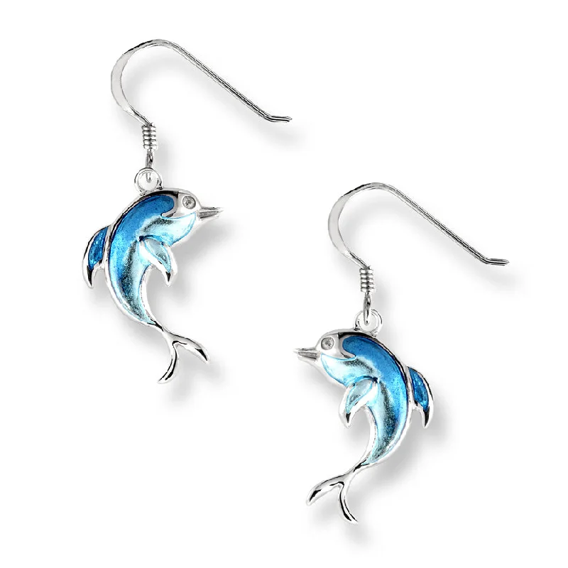 Ladies dangly earrings-Polished finish on back, Rhodium Plated for easy care, Gift Boxed