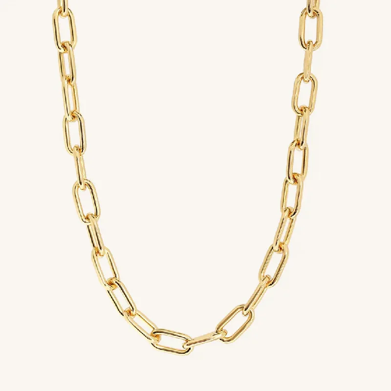 Ladies layered chain necklace-Farrah Chain