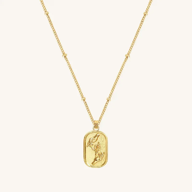 Ladies chain necklace with pendant-Conservation Necklace