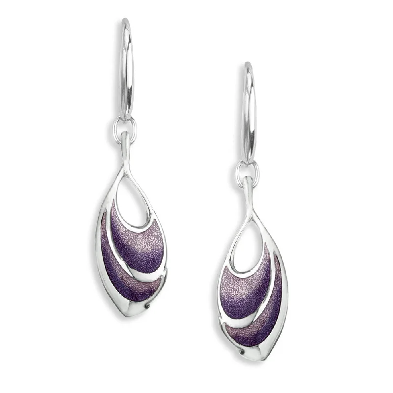 Ladies retro earrings-Polished finish on back, Rhodium Plated for easy care, Gift Boxed