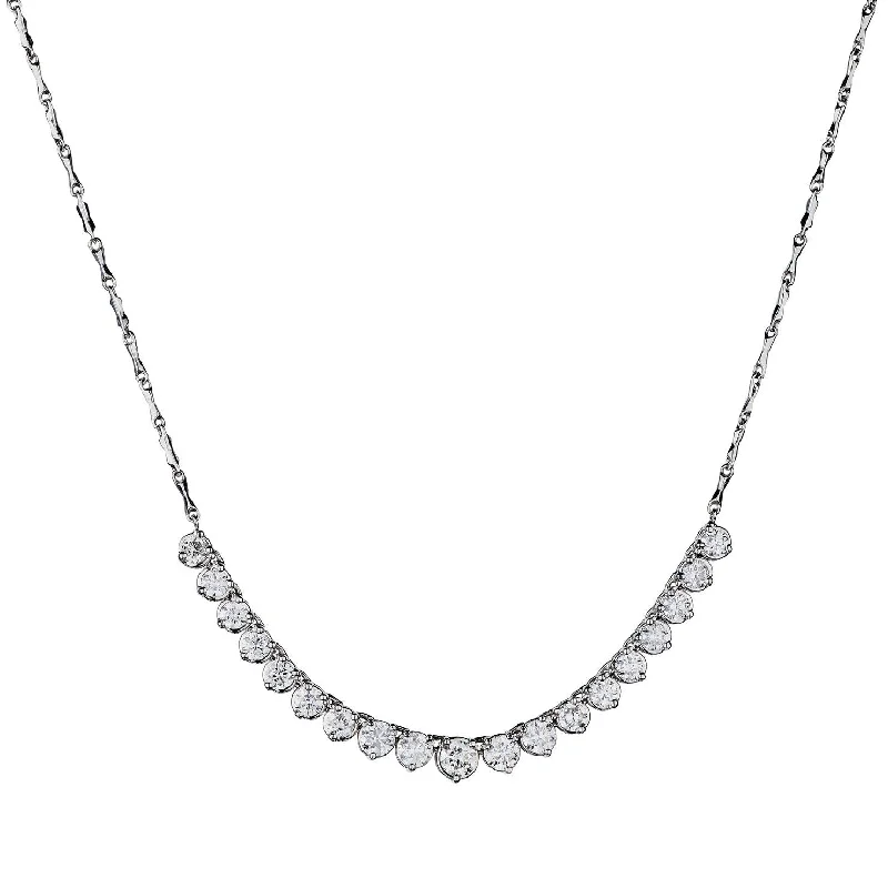 Ladies diamond pendant necklace-3 CLAW 'ADD A DIAMOND' NECKLACE