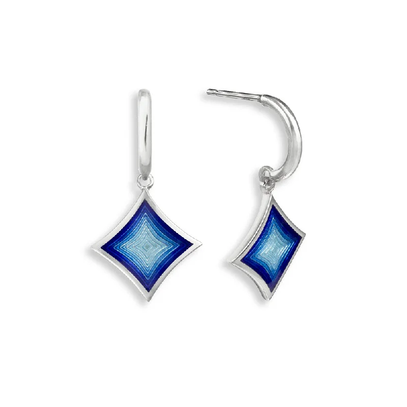 Ladies luxury gemstone earrings-Polished finish on back, Rhodium Plated for easy care, Gift Boxed