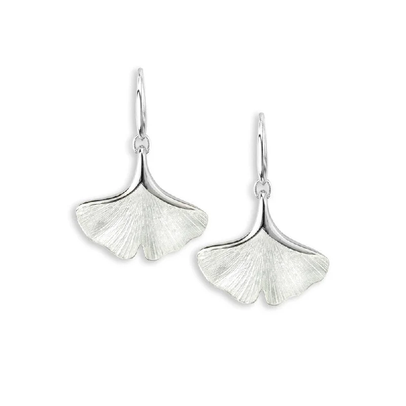 Ladies floral earrings-Polished finish on back, Rhodium Plated for easy care, Gift Boxed