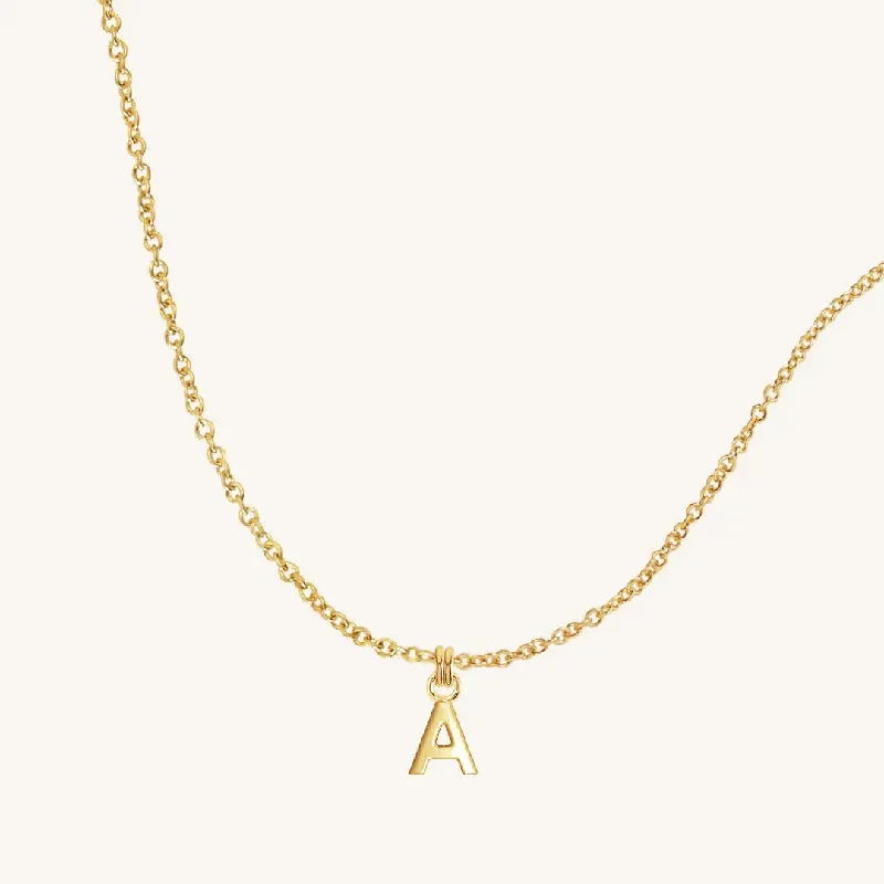 Ladies eternity necklace-Letter Necklace Plain Chain