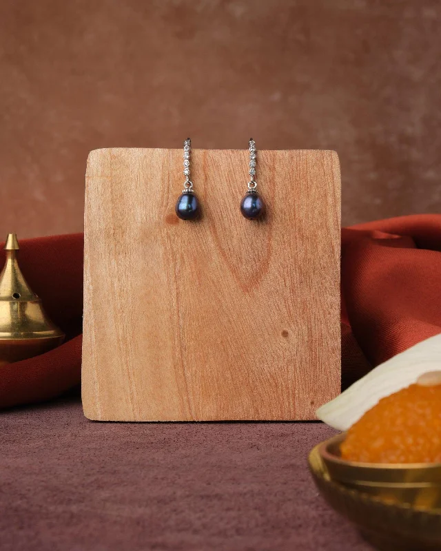 Ladies stud earrings-Simple Hang Earring