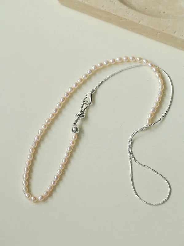 Ladies zodiac necklace-Pearl Splicing Chain Multilayer Long Necklace Sweater Chain