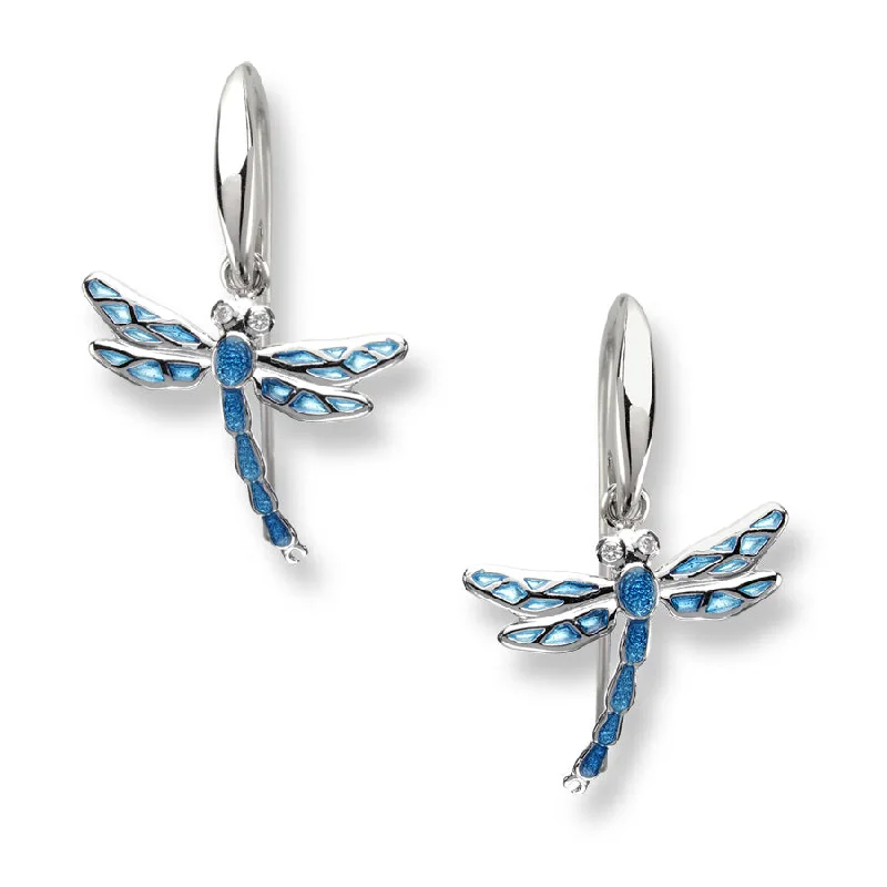 Ladies gold earrings-See-through enamel back, Rhodium Plated for easy care, Gift Boxed