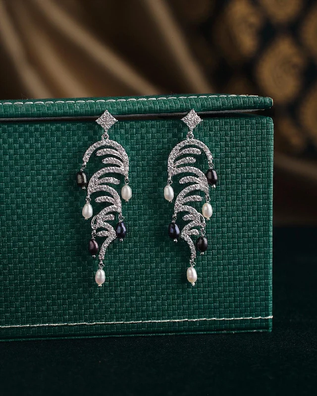 Ladies statement earrings-The Ratriratna-Symbolizing Purity