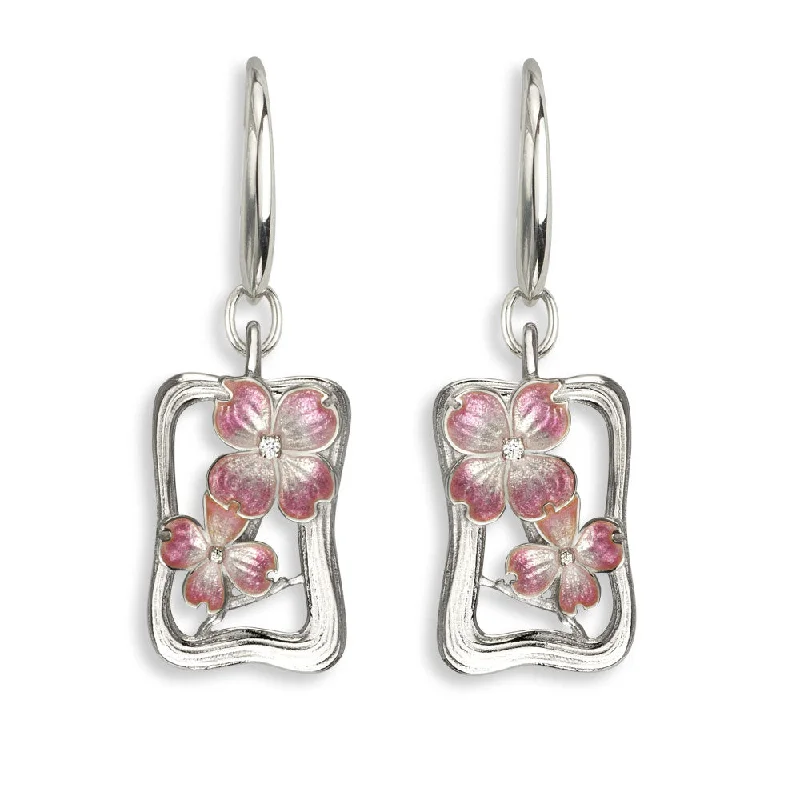 Ladies chic earrings-Polished finish on back, Rhodium Plated for easy care, Gift Boxed