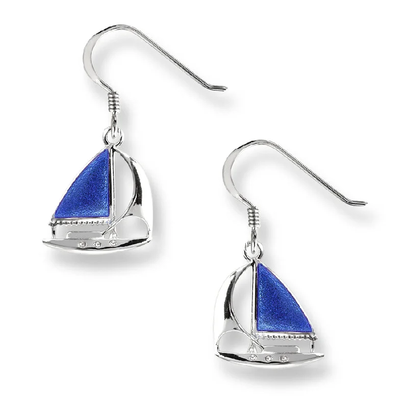 Ladies earrings for wedding-Polished finish on back, Rhodium Plated for easy care, Gift Boxed