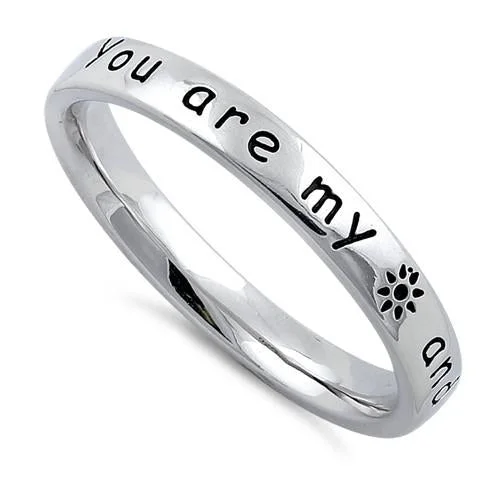 Ladies promise ring-Sterling Silver "You Are My Sun And Moon And All My Stars" Ring