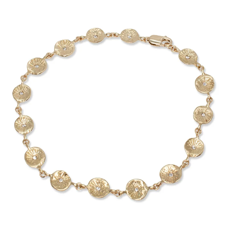 Ladies pearl bracelet set-Astrid Diamond Tennis Bracelet