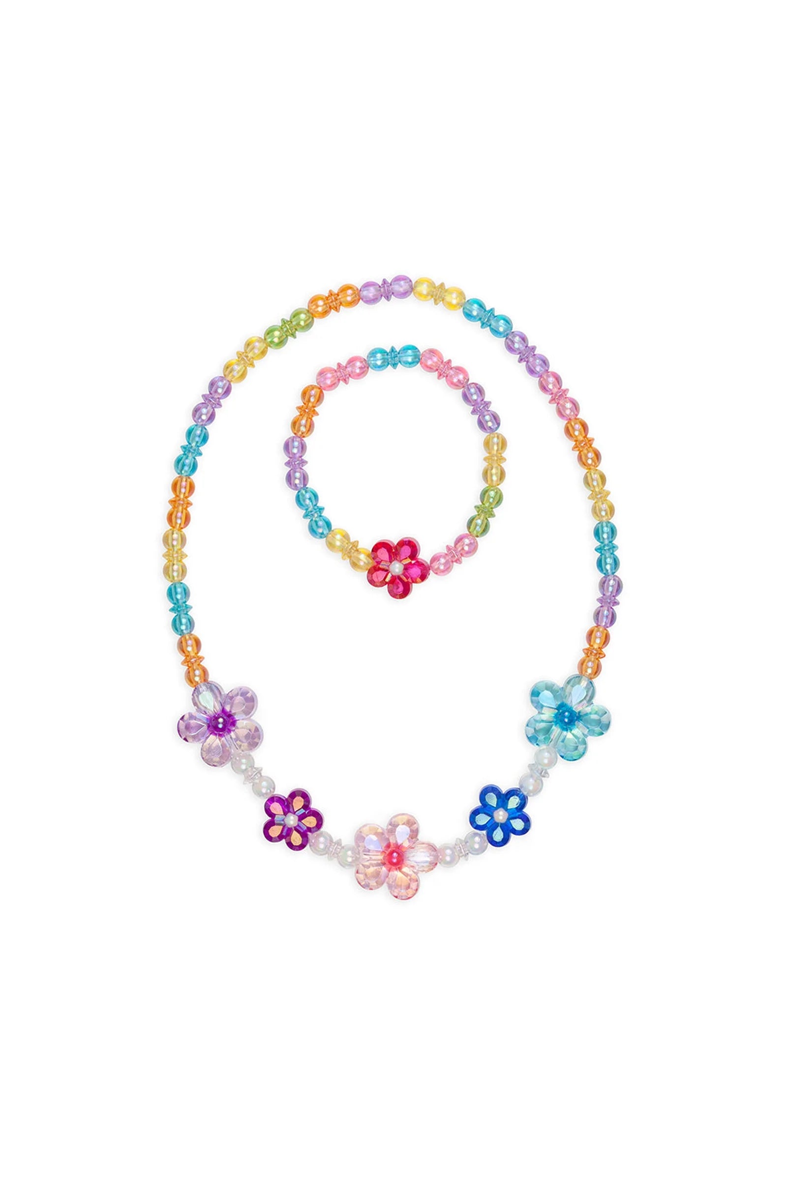 Ladies bangles with charms-Blooming Beads Necklace & Bracelet Set | Great Pretenders