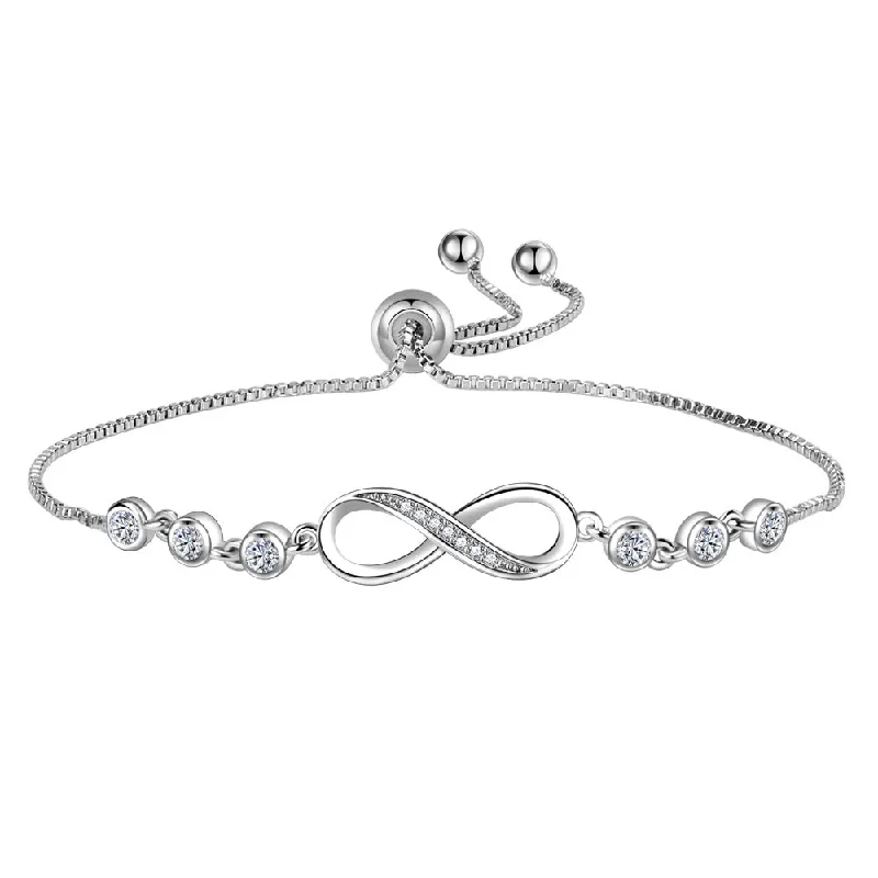 Infinite Love Bracelet (Copper Plated White Gold)