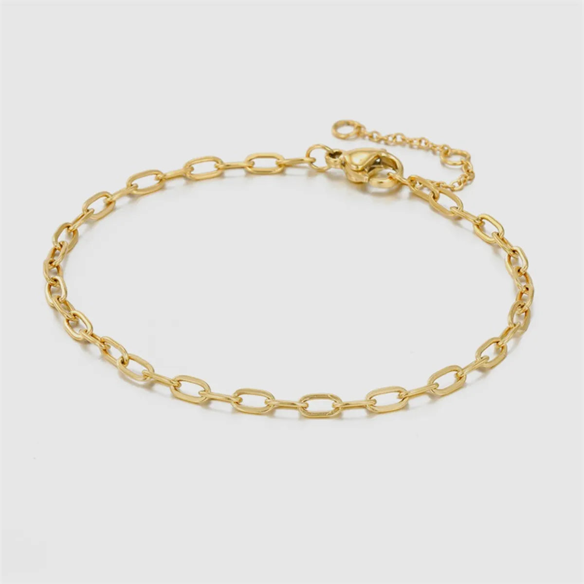 Ladies trendy bracelet-Fashion New Gold-plated Female Stainless Steel Chain Simple Hand Bracelet