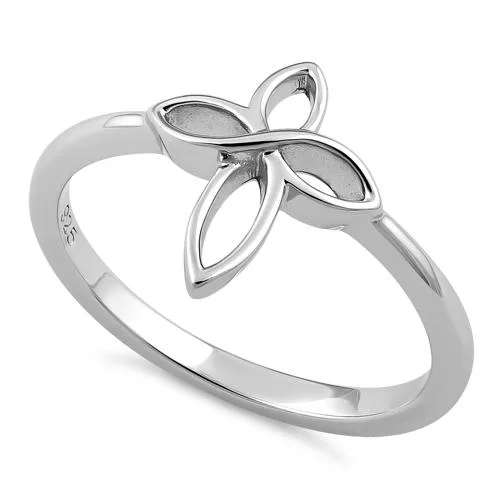 Ladies engagement ring set-Sterling Silver Cross Ring