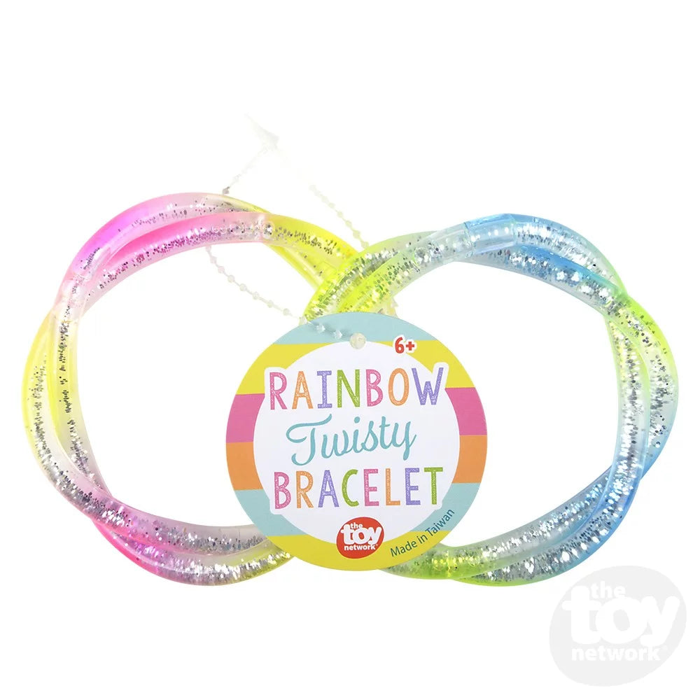 Ladies bracelet for women-Rainbow Twisty Bracelet