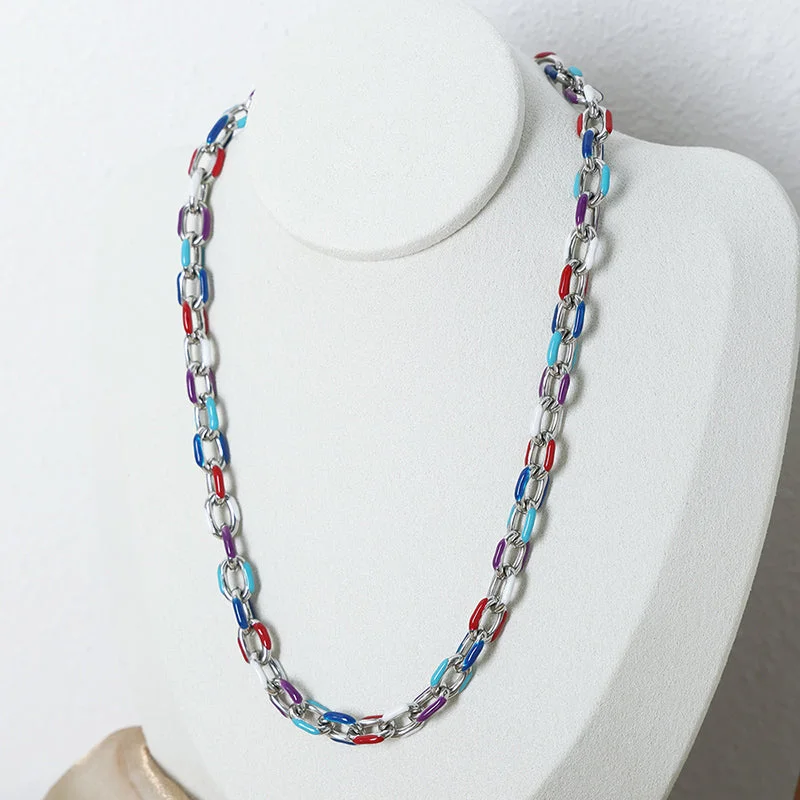 P1613-Steel Necklace-40+5cm