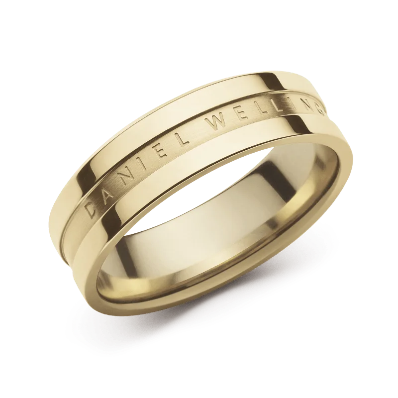 Ladies three-stone ring-Elan Ring Gold