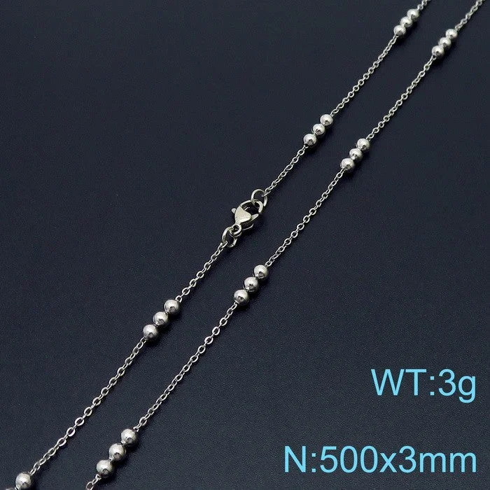 Steel Necklace Kn232164-MI-N200029Z