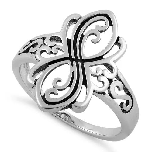 Ladies minimalistic ring-Sterling Silver Unique Design Ring