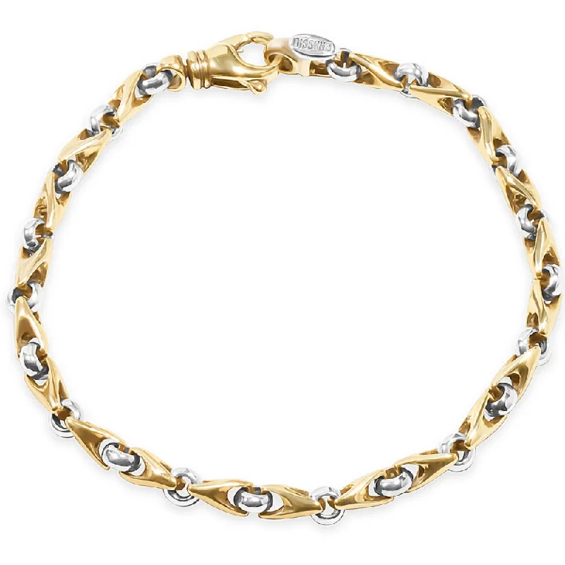 Ladies cute bracelet-Men's Link 14k Gold (22gram) or Platinum (35gram) 5mm Bracelet 8.5"