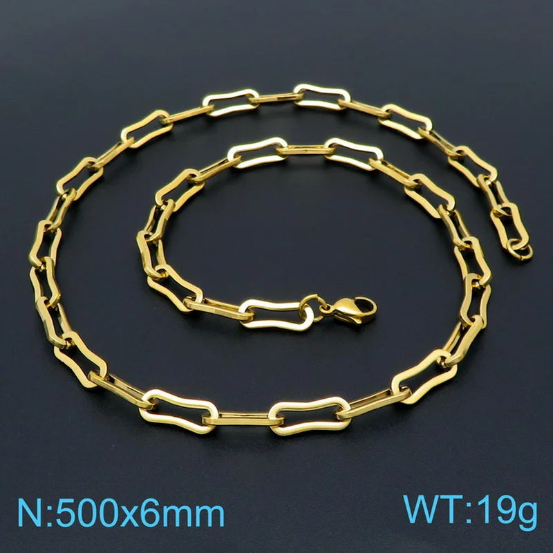 Gold Necklace 50cm = Kn199068-Z