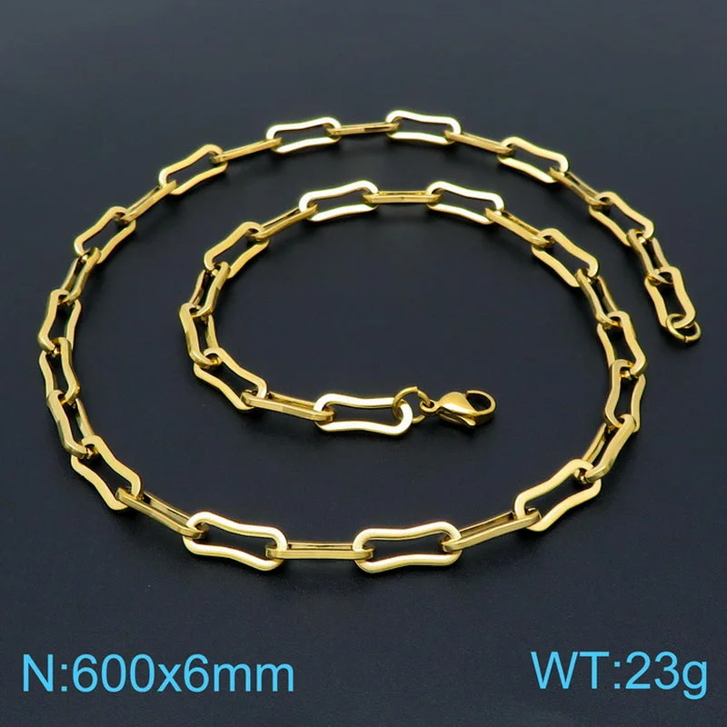 Gold Necklace 60cm = KN199070-Z