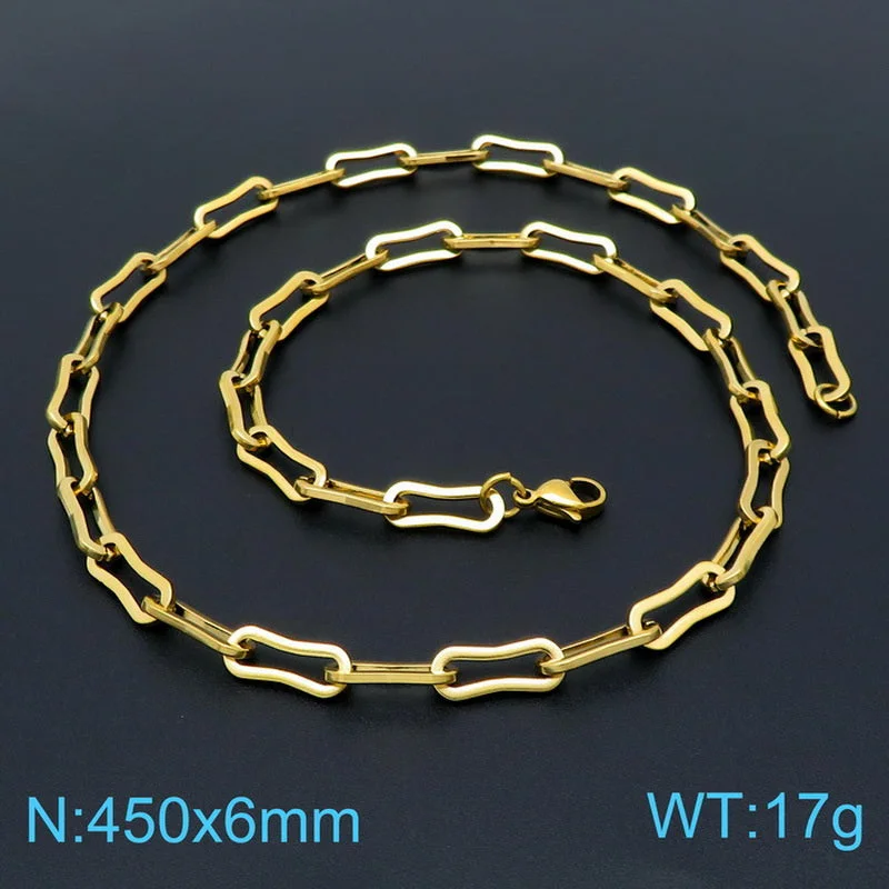 Gold Necklace 45cm = Kn199067-Z